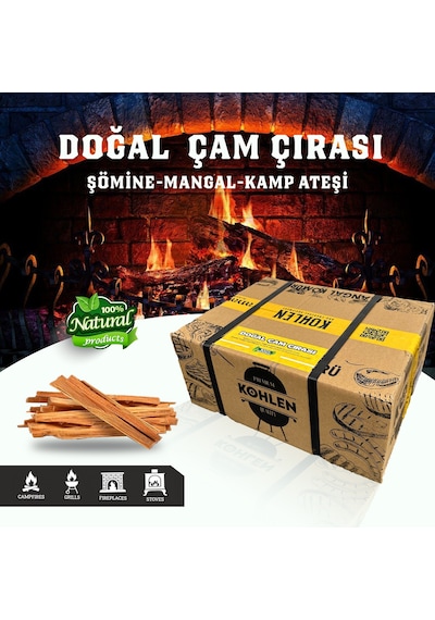 Kohlen Doğal Çam Şömine ve Kamp Çırası Sakarya Pamukova