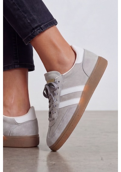 Timeless Classic Gri Beyaz Premium Konfor & Zamansız Stil Günlük Unisex Sneaker Ayakkabı