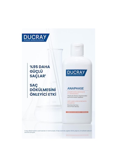 Ducray Anaphase Reactive Dönemsel Saç Dökülmesi Karşıtı Şampuan 400 Ml Boyalı