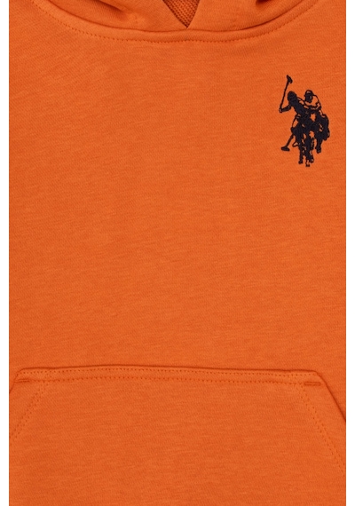 U.S. Polo Assn. Erkek Çocuk Bakır Basic Kapüşonlu Sweatshirt 50308442-VR182