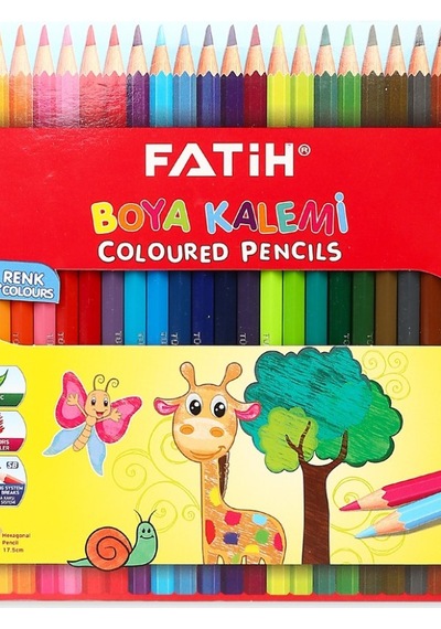 Fatih Boya Kalemi 24 Renk Tam Boy