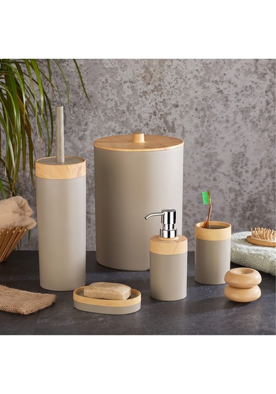 Bath Natura 5'li Banyo Seti - Bej Çok Renkli
