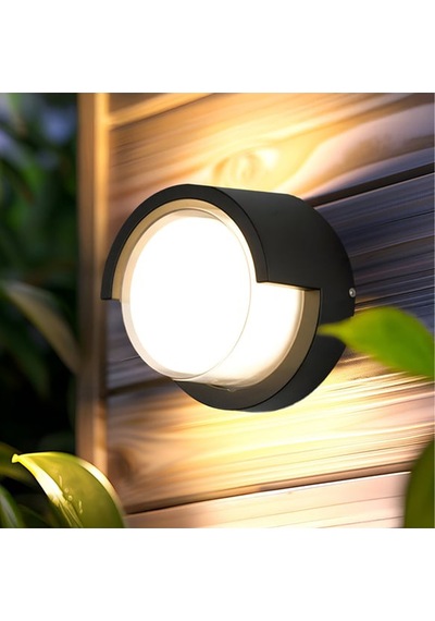 Cata Ct-7077 Bora Led Bahçe Aplik 7w 3200k Günışığı Ip54 Dış Mekan Duvar Aydınlatma Siyah