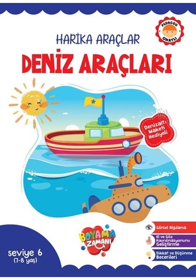 Harika Araçlar Deniz Araçları Seviye 6 7-8 Yaş