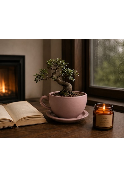 Momiko Beton Fincan Saksı - Yeni Mocca, El Yapımı Sukulent Saksısı Yeni Mocha