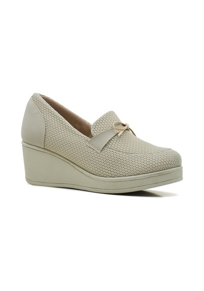 King Paolo Z6179 Loafer Krkaers - Bej - Kadın Ayakkabı Bej
