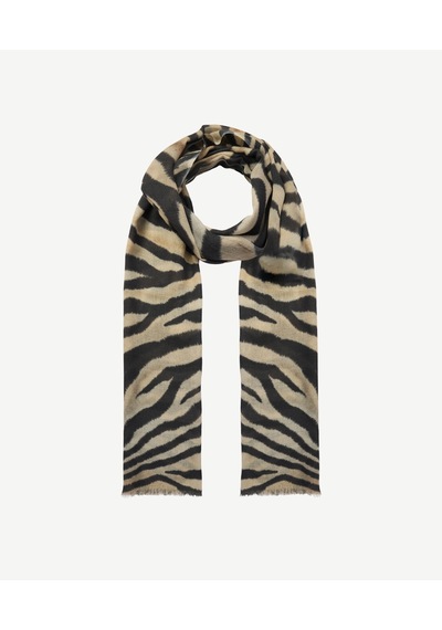 Yargıcı Zebra Desenli Yün Şal 26kksl1112x 320 Çok Renkli