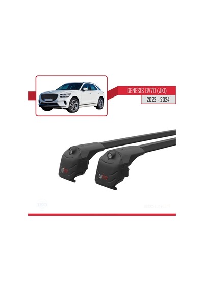 Genesis Gv70 Jk1 2022 Ve Sonrası Arası İle Uyumlu Ace-2 Ara Atkı Tavan Barı Siyah