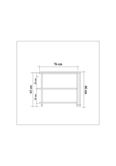 Malaga 360 Derece Dönebilen Yan Sehpa Atlantik 76x70x66 Cm Atlantik Çam