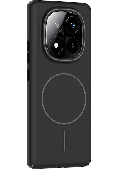 Redmi Note 14 Pro Plus Uyumlu Kılıf Magsafe Şarj Özellikli Zore Ruby Silikon Kapak - Lacivert Lacivert