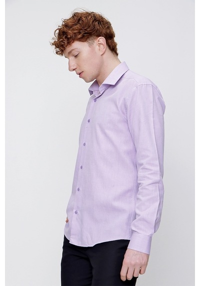 Morven Erkek Lila %100 Pamuk Oxford Slim Fit Dar Kesim Gömlek Lila Morven Erkek Lila %100 Pamuk Oxford Slim Fit Dar Kesim Gömlek Lila