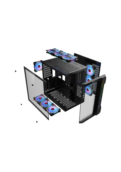 Revenge Nebula 7 RGB Fanlı Akvaryum Oyuncu Bilgisayar Kasası