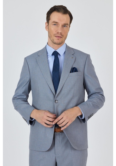 İmza Mavi Mono Yaka Astarlı Çift Yırtmaç Esnek 4 Drop Comfort Fit Classic Takım Elbise 1001250160 Mavi İmza Mavi Mono Yaka Astarlı Çift Yırtmaç Esnek 4 Drop Comfort Fit Classic Takım Elbise 1001250160 Mavi