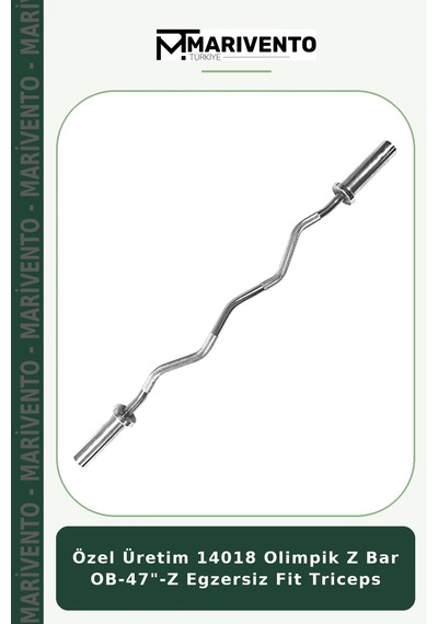 Özel Üretim 14018 Olimpik Z Bar Ob-47"-z Egzersiz Fit Triceps