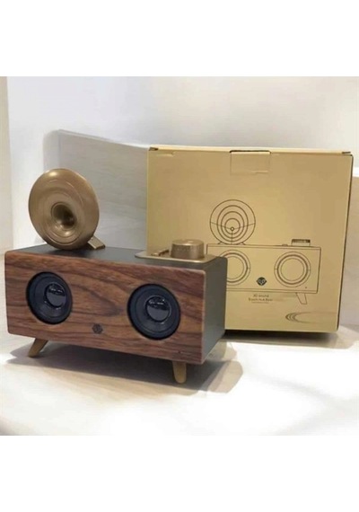 Bluetooth Hoparlör Ahşap Klasik Retro Gramofon Bluetooth Müzik Kutusu 84757541