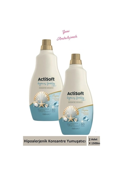 Okyanus Ferahlığı Konsantre Çamaşır Yumuşatıcı 1500 Ml X 2 Adet 2'li Set
