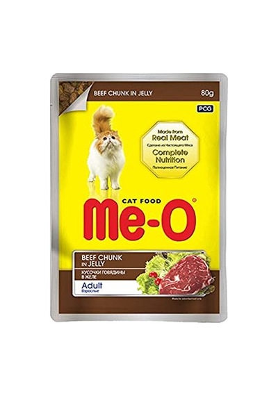 Meo Adult Jöle İçerisinde Biftekli Yetişkin Kedi Konservesi 80 Gr 100 G