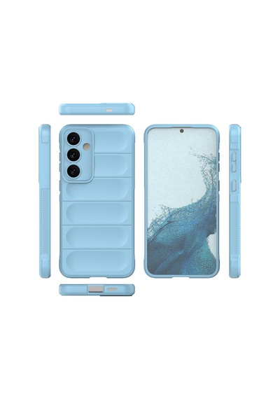 Samsung Galaxy  Uyumlu,  S24 Kılıf Optimum Silikon - Sky Blue
