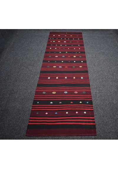 Zehra Abla Halı Yeni El Dokuması Başyapıt Malatya Yolluk Yün Kilim 7224 Çok Renkli