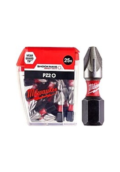 Milwaukee Bits Uç Pz2 25mm 25 Li Paket Shockwave