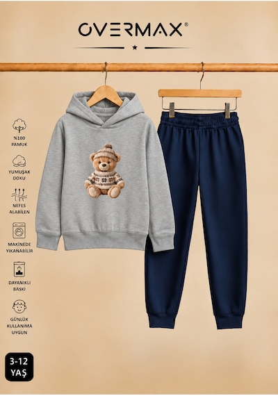 Overmax Teddy Bear Baskılı Çocuk Kapüşonlu Sweatshirt Eşofman Takımı 3-12 Yaş Gri Üst-lacivert Alt - 924458985 Gri Üst-lacivert Alt Overmax Teddy Bear Baskılı Çocuk Kapüşonlu Sweatshirt Eşofman Takımı 3-12 Yaş Gri Üst-lacivert Alt - 924458985 Gri Üst-lacivert Alt