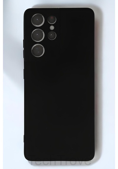 Samsung Uyumlu Galaxy S21 Ultra Kılıf İçi Kadife Soft Silikon Lansman Kapak