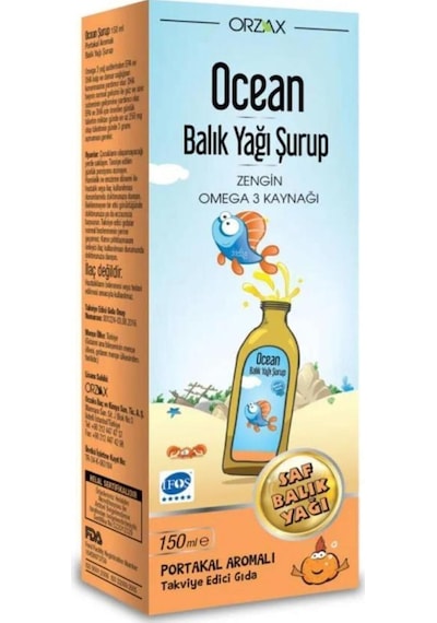 Omega 3 Portakallı Balık Yağı Şurubu 150 Ml