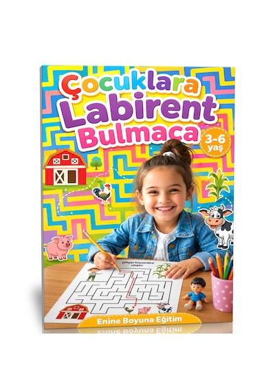 Çocuklara Labirent Bulmaca 3-6 Yaş