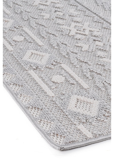 İskandinav Modern Tasarım Sisal Bukle Özel Ölçü Salon Oturma Odası Koridor Halısı Gri Gri Krem