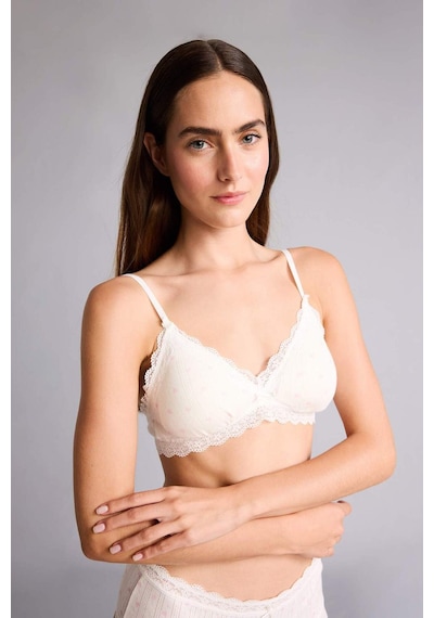Defacto Dantel Detaylı Çıkarılabilir Kap Pedli Balensiz Beyaz Kapalı Bralet H7274ax26spwt16 Beyaz-wt16 Defacto Dantel Detaylı Çıkarılabilir Kap Pedli Balensiz Beyaz Kapalı Bralet H7274ax26spwt16 Beyaz-wt16