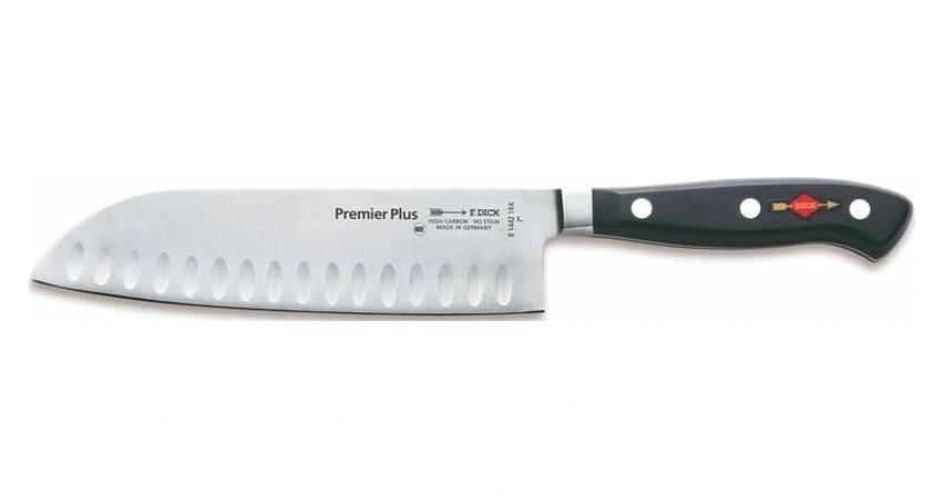 Premier Plus Santoku Kanallı Şef Bıçağı 18 Cm Metal