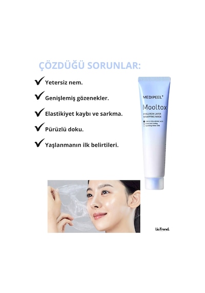 Medipeel Medi-peel Mooltox Hyaluron Layer Wrapping Mask 70 Ml Sıkı Görünüm Destekleyici Film Maske