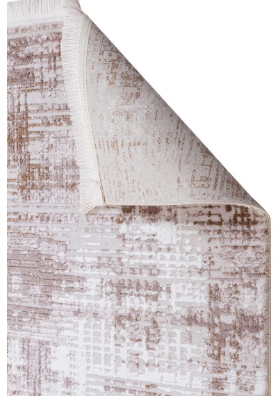 Alya Modern Tasarım Makine Oval Halı 20440 Bej Kahve