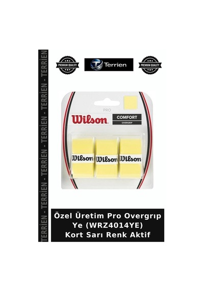 Özel Üretim Pro Overgrıp Ye Wrz4014ye Kort Sarı Renk Aktif Yeşil