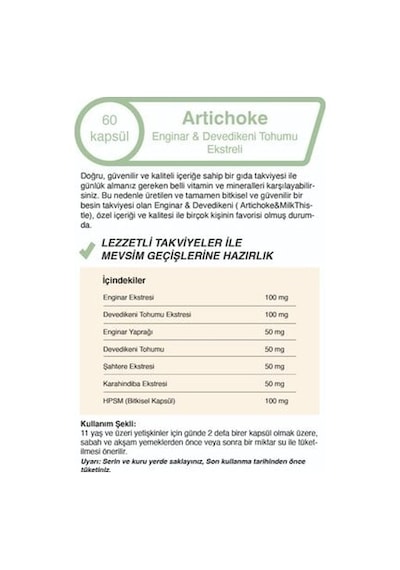 Mindivan Enginar Ekstreli & Devedikeni Tohumu Ekstreli Mindivan Enginar Ekstreli & Devedikeni Tohumu Ekstreli