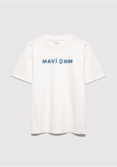 Mavi - Mavi Dnm Baskılı Ekru Tişört 6610506-70057