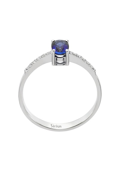 Sirius Pırlanta Ve Oval Safir Taşlı Yüzük 0817R0156