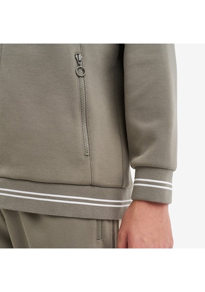 Lescon Haki Çocuk Fermuarlı Kapüşonlu Sweatshirt 26n-3130