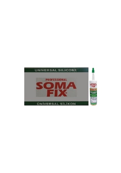 Somafix 24 Adet 280 Gr Siyah Genel Amaçlı Silikon