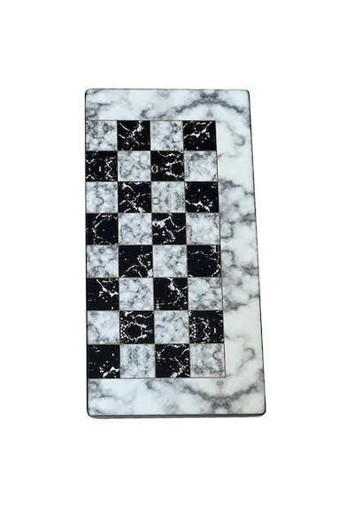 Marble Beyaz Büyük Boy Tavla Takımı
