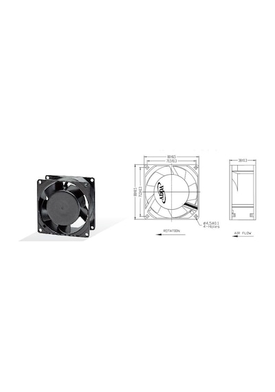 220 Volt Fan 8 Cm 38 Mm