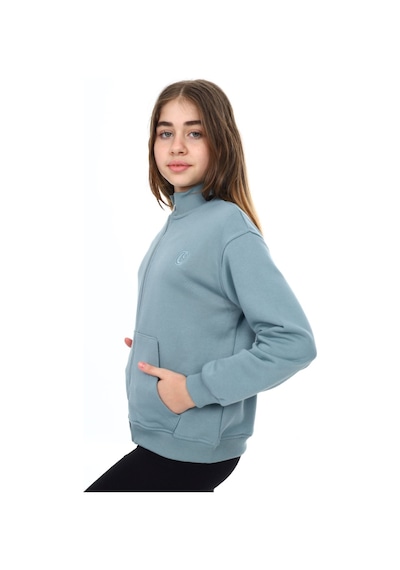 Toontoy Kız Çocuk Dik Yaka Fermuarlı Cepli Düşük Omuz Nakış Baskılı Örme Hırka - 2 İplik Şardonlu Mint Toontoy Kız Çocuk Dik Yaka Fermuarlı Cepli Düşük Omuz Nakış Baskılı Örme Hırka - 2 İplik Şardonlu Mint