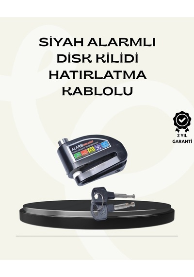 Hubrendy Tekno Çift Modlu 110db Alarmlı Disk Kilidi Suya Dayanıklı