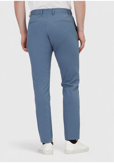 Ramsey Mavi Düz Örme Jogging Fit Casual Pantolon