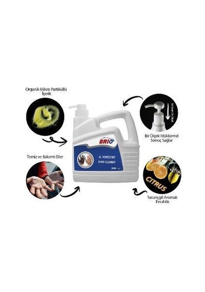 Brio El Temizleme Pastası 3000 Ml Pompalı