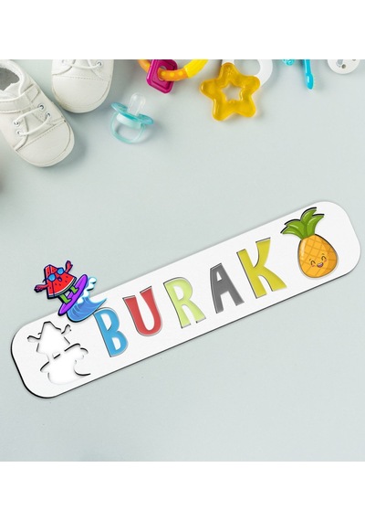 Bk Toys Çocuklara Özel Isimli Ahşap Eğitici Yapboz Puzzle-10