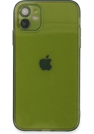 Newface - 727 - İphone 12 Kılıf Fly Lens Silikon - Edntrend - - Yeşil