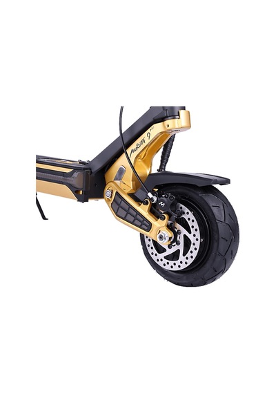 Mukuta 9 Plus 1600 W 70 Km Menzil Elektrikli Scooter Siyah Sarı Siyah, Sarı