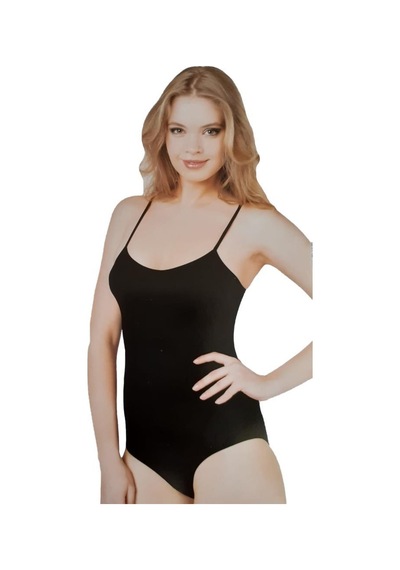 6 Adet Elite Life Bayan İp Askılı Çıtçıtlı Kancalı Body 792 Siyah