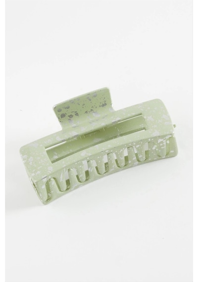 Varaklı Renkli Mandal Toka 10 Cm Yeşil
